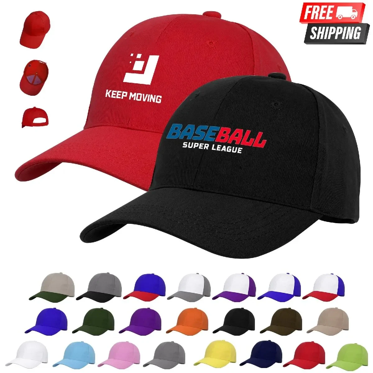 PREMIUM 6 PANEL STRUCTURED BASEBALL CAP 1