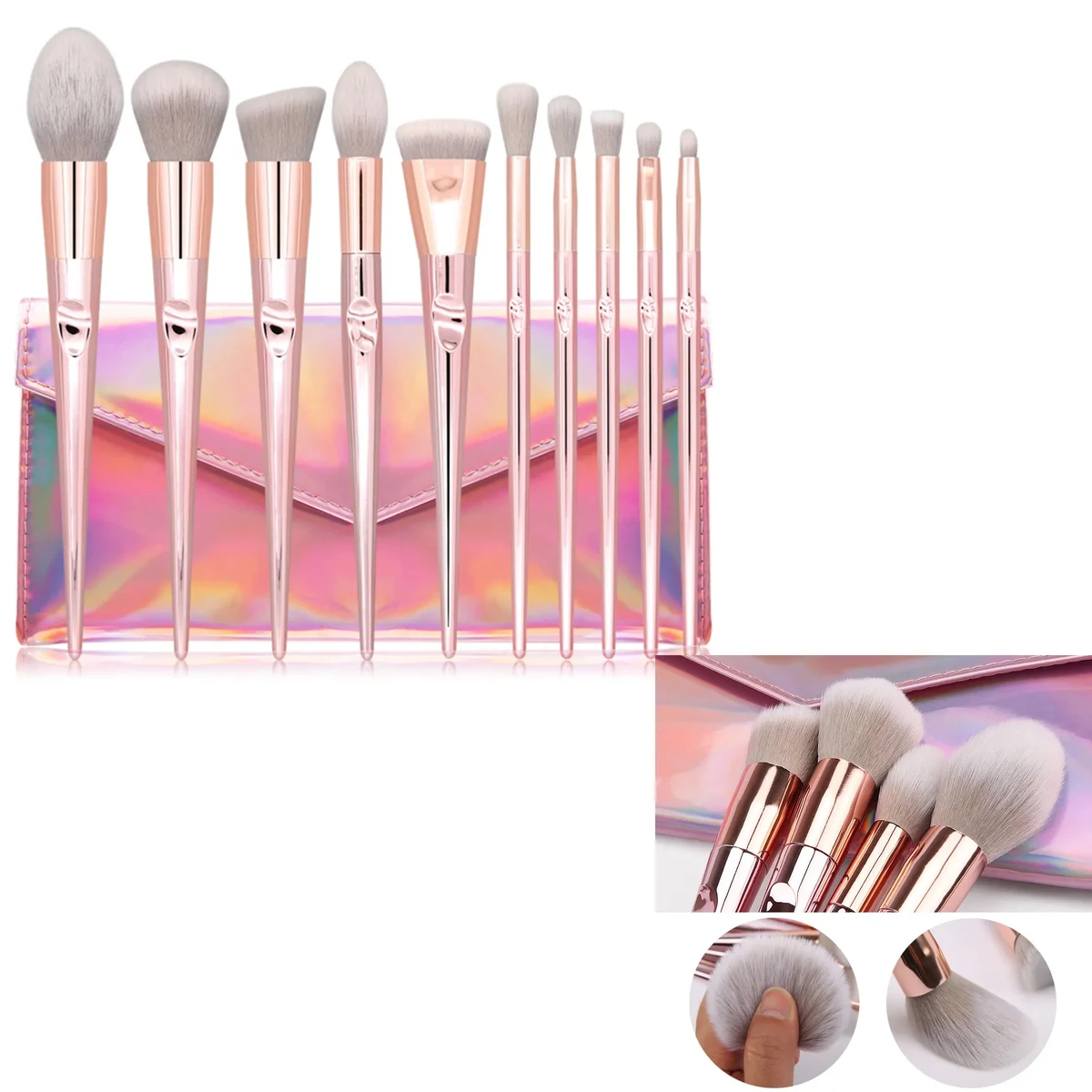 10pcs Makeup Brush Kit Cosmetic Set 1