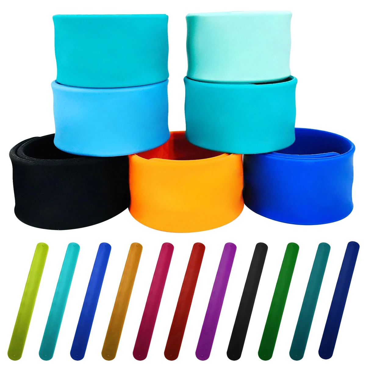Silicone Rubbber Slap Bracelets 1