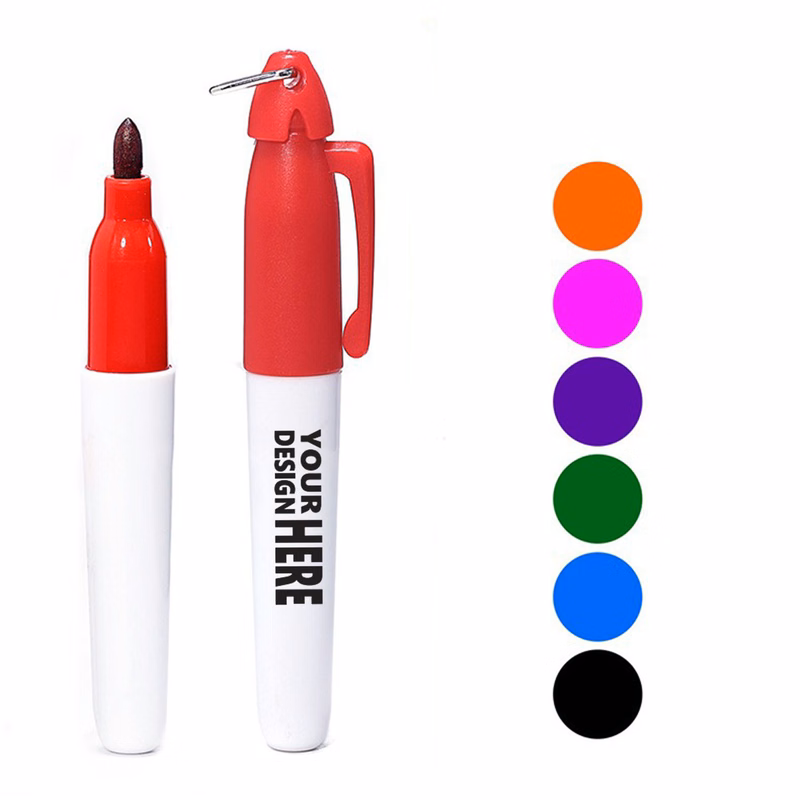 Golf Ball Line Marker Pen With Keychain Clip