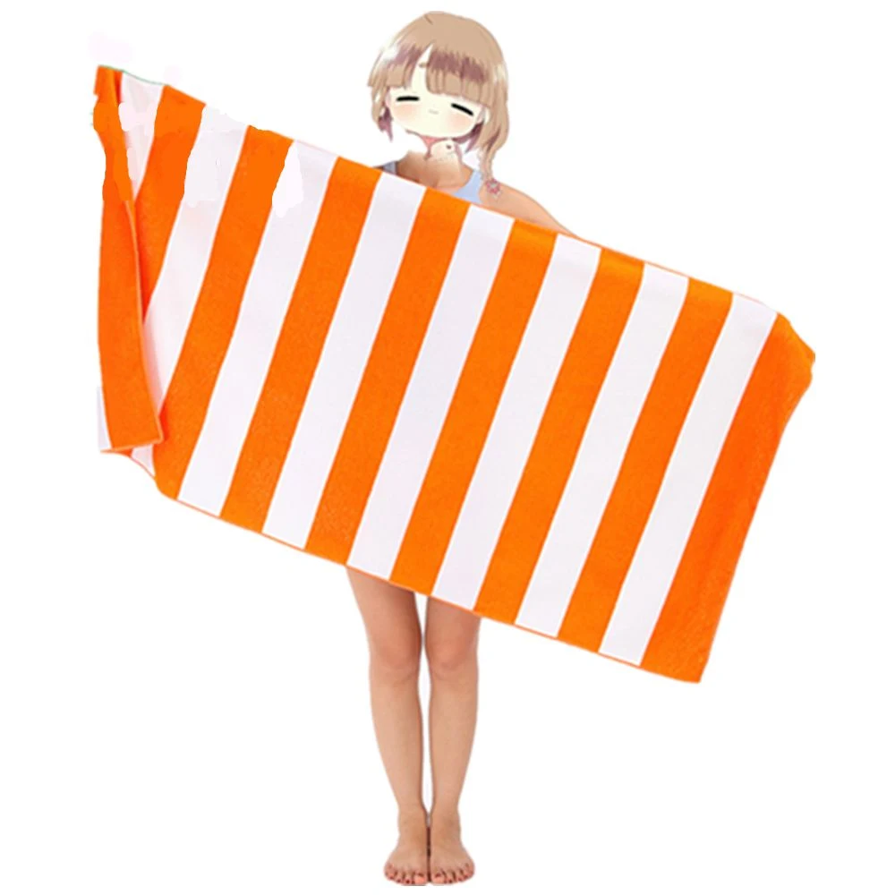 Multi Strips Velour Beach Towels 1