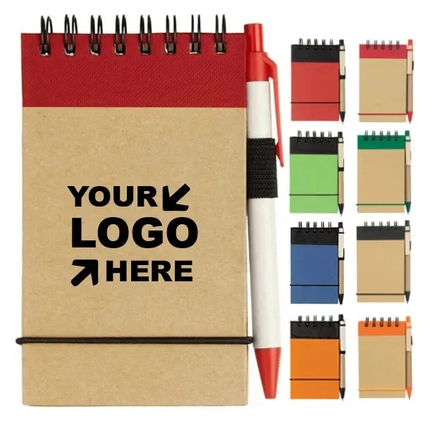 Eco Recycled Jotter Notepad With Pen 1