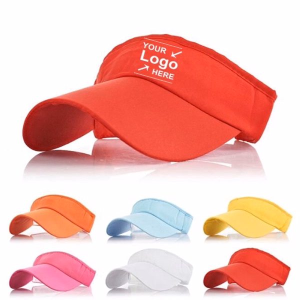 The Visor Cap With Adjustable Strap On Back
