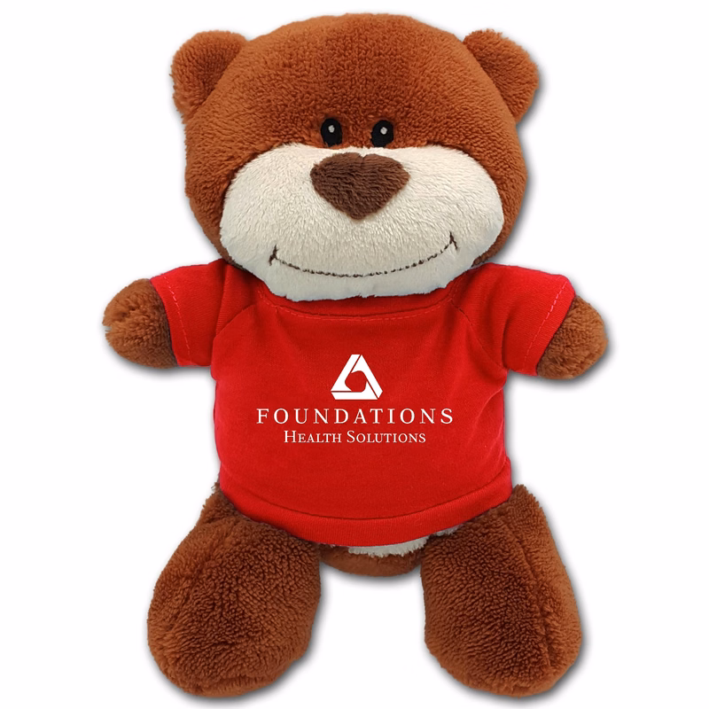 10" Smiling Face Brown Bear