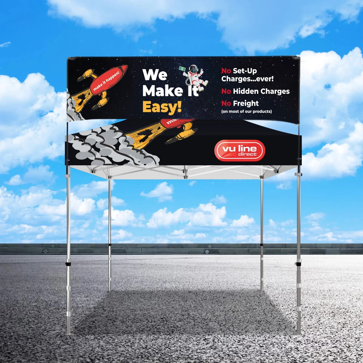 10'x10' TENT BILLBOARD BANNER 1