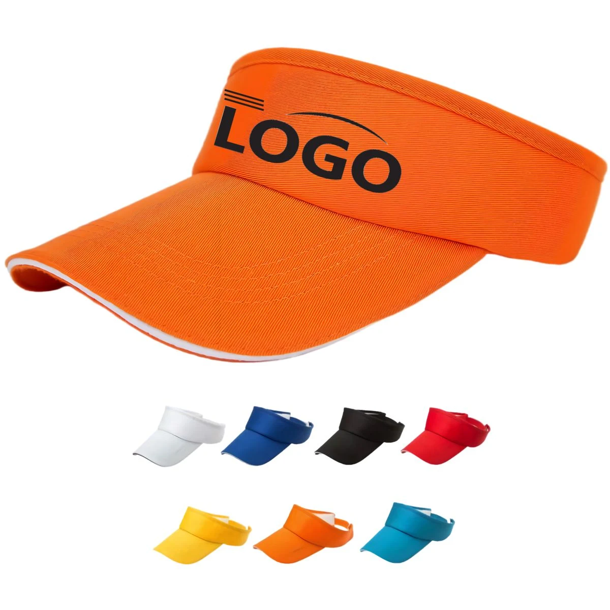 Breathable Cotton Blend Sun Visor Hat 1