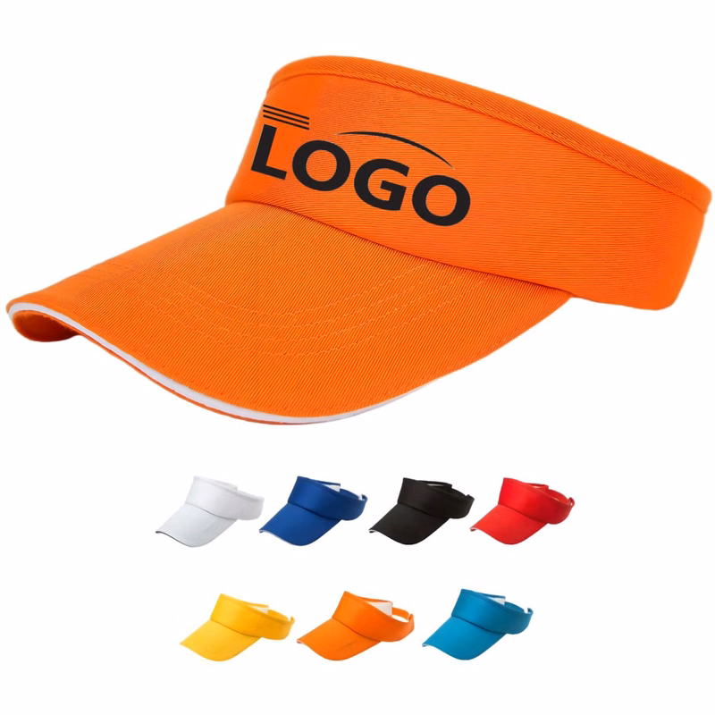 Breathable Cotton Blend Sun Visor Hat