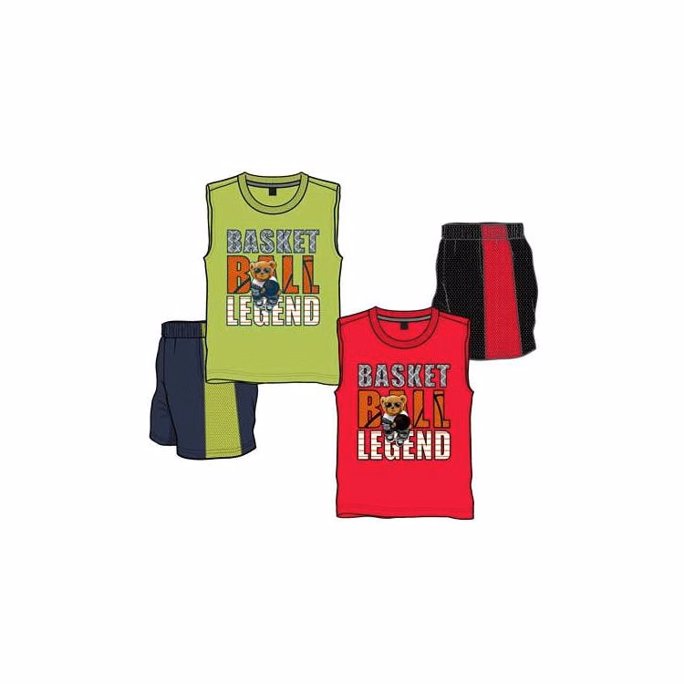 Boys 2 Pc Knit Tank Short Sets - Size 12-24M Assorted Colors