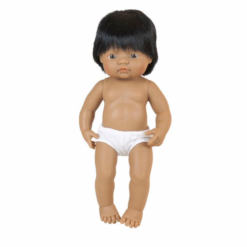 Baby Boy Dolls with Hair - Soft Vinyl 15"
