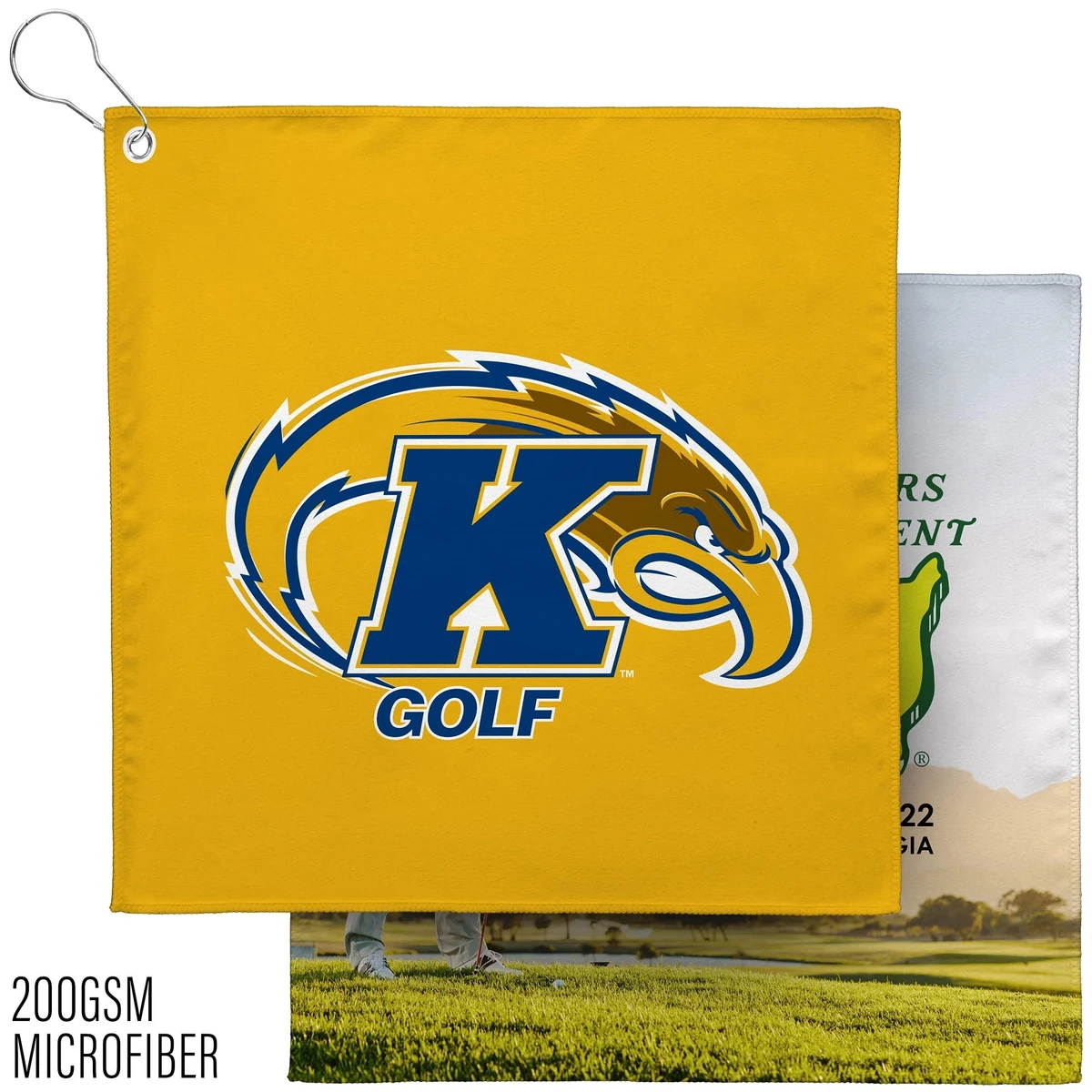 12x12 Sublimated Golf Towel w/Grommet - 200GSM - Sublimation 1