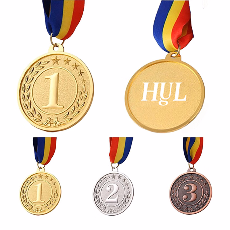 Custom Metal Honor Award Medal w/ Ribbon