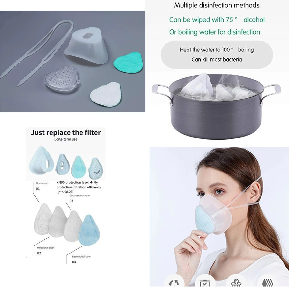 Self Suction Filtering Mask 1