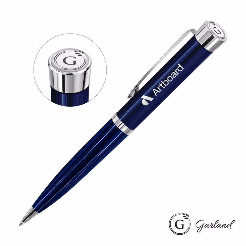 Garland® Executive Color Ballpoint Twist Pen - Chrome