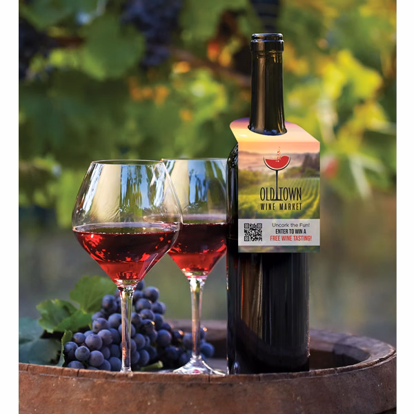 Full Color 1-Sided Bottle Tags (2.25" x 5.5")