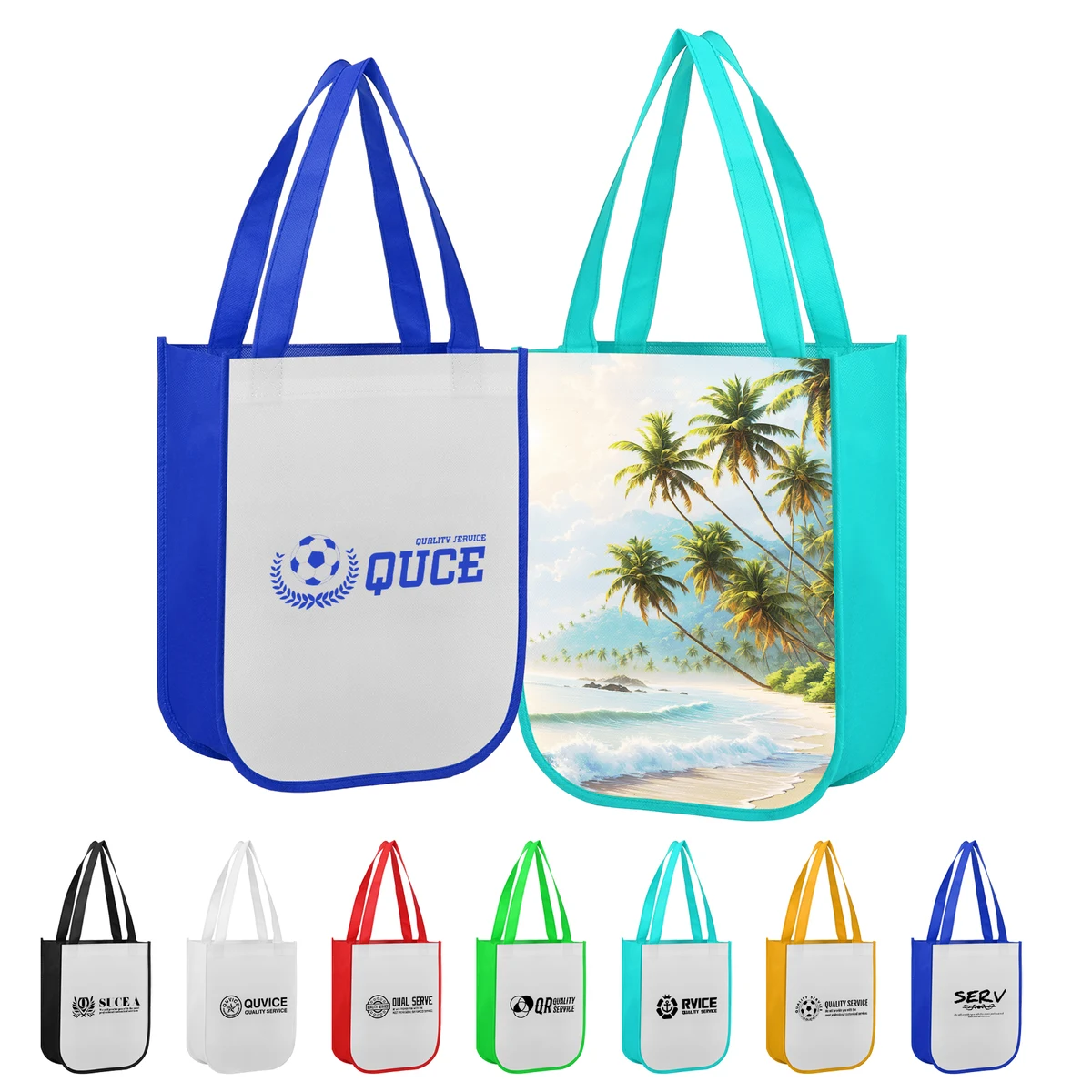 Custom Laminated Non-Woven Round Corner Bag 1