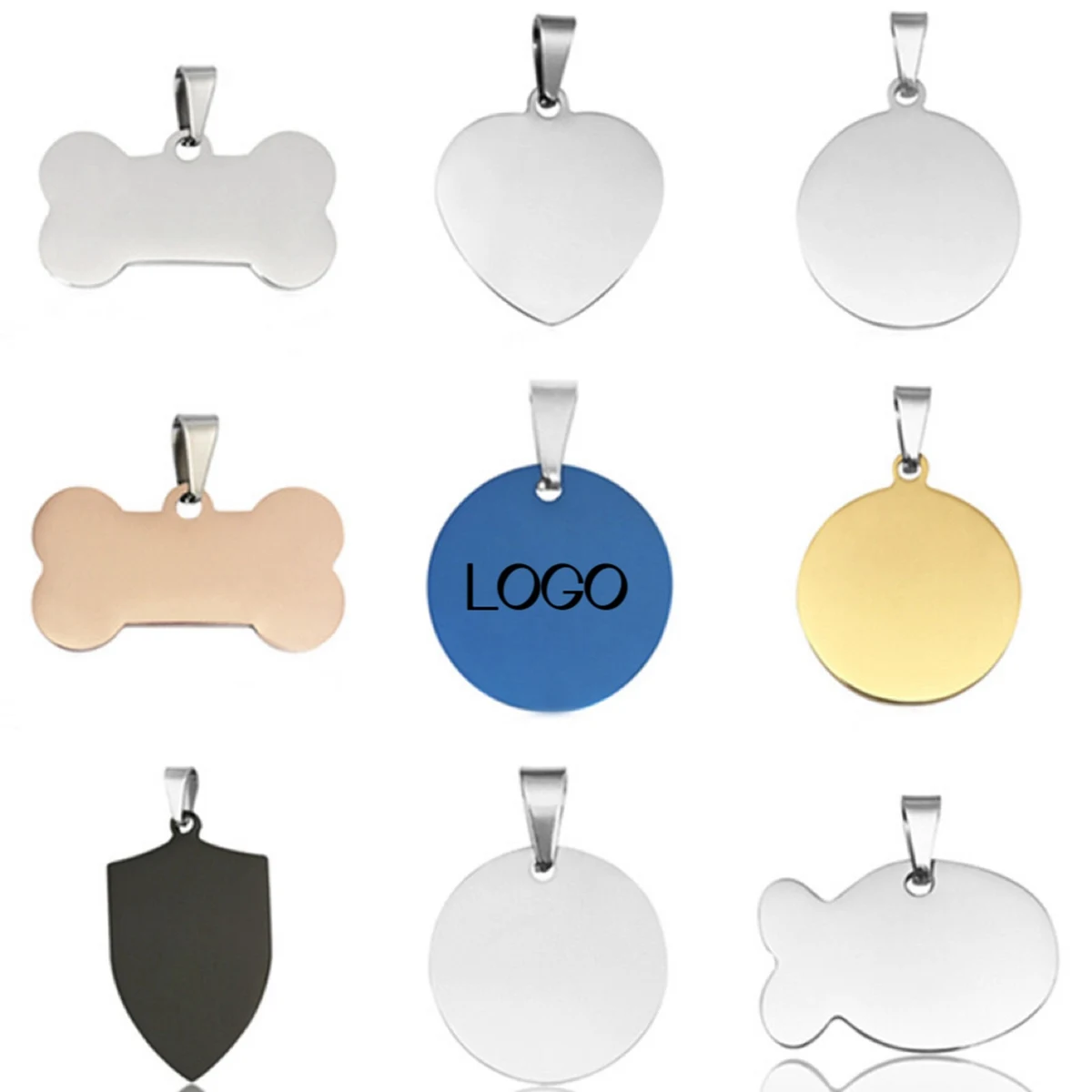 Stainless Steel Dog Tag Titanium Steel Military Tag 1