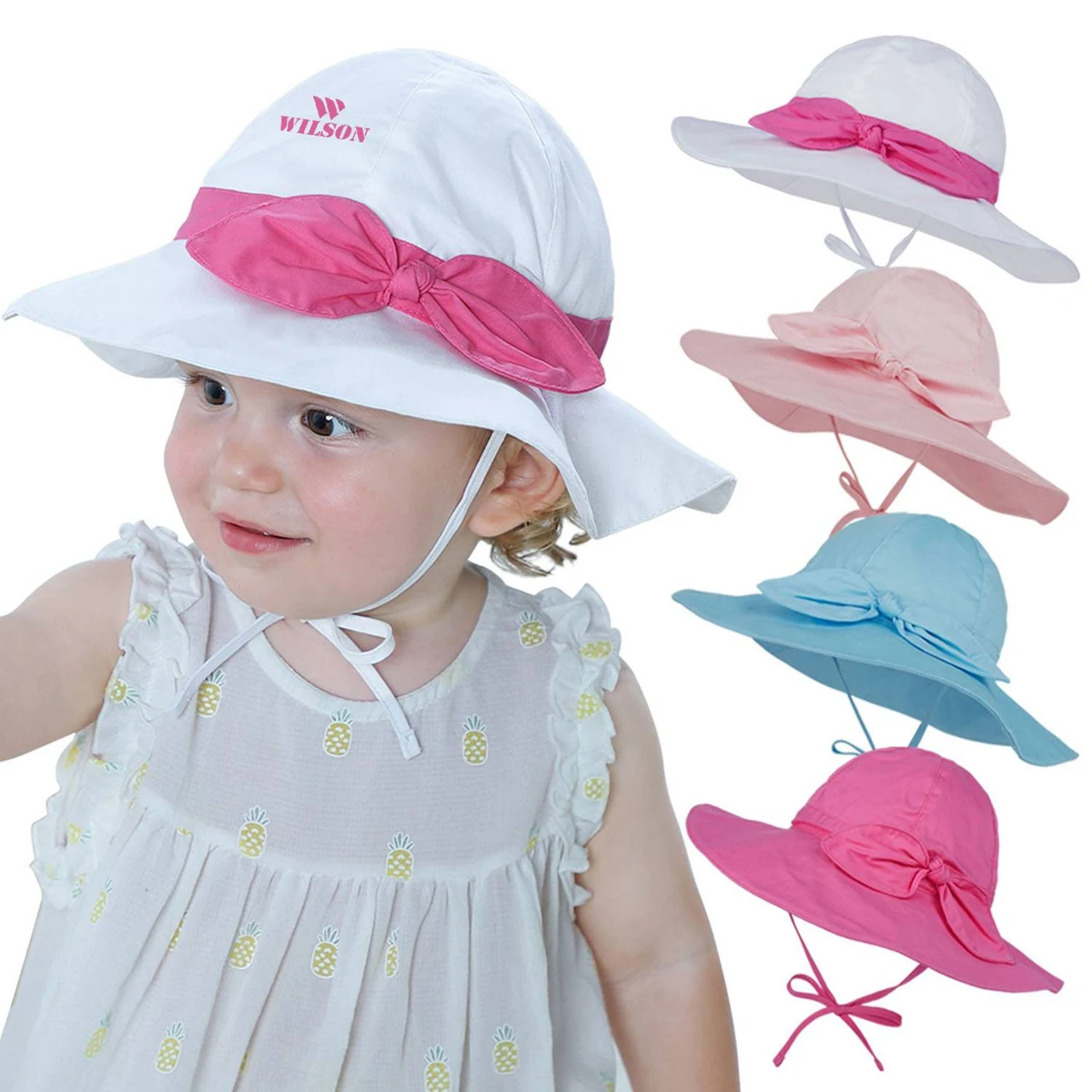 Children's Summer Wide Brim Fisherman Hat 1
