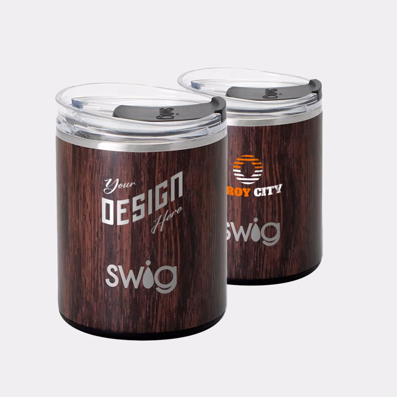 12 oz SWIG® Bourbon Barrel Stainless Steel Insulated Lowball Tumbler