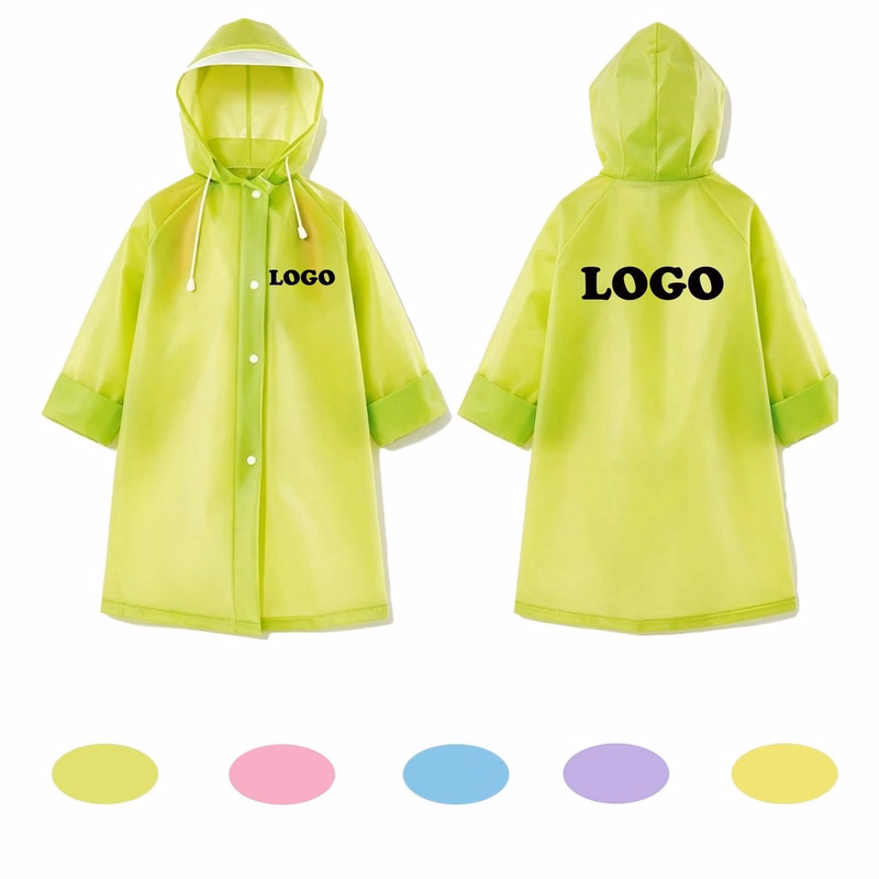 MOQ 20 Piece Kids EVA Raincoat