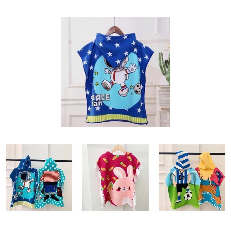 Terry Children's Hooded Towel Wrap 1