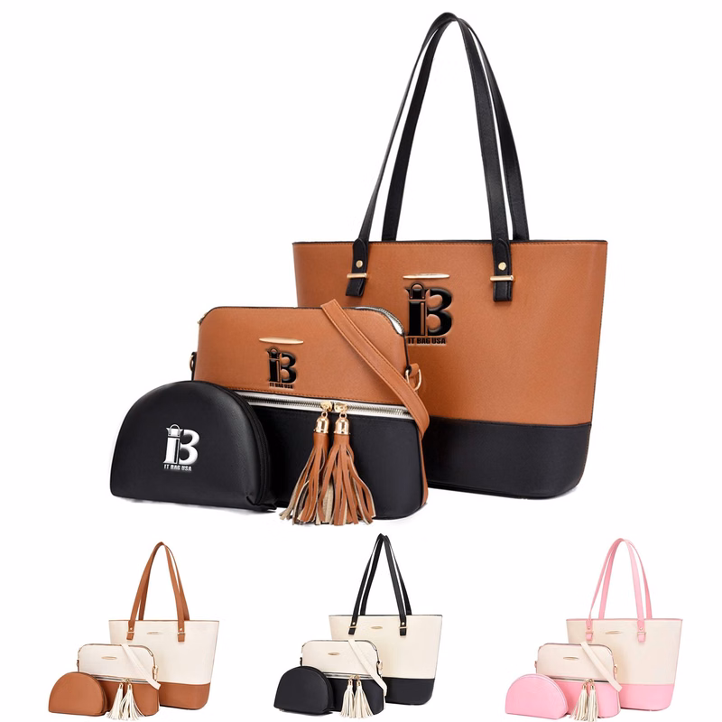 PU Fashion Wallet Tote Bag Shoulder Top Handle Satchel