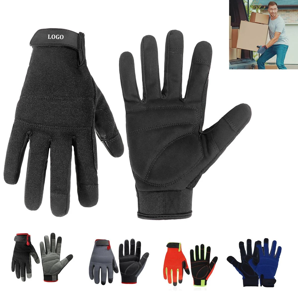 Full Coverage Touch Screen Work Gloves 1