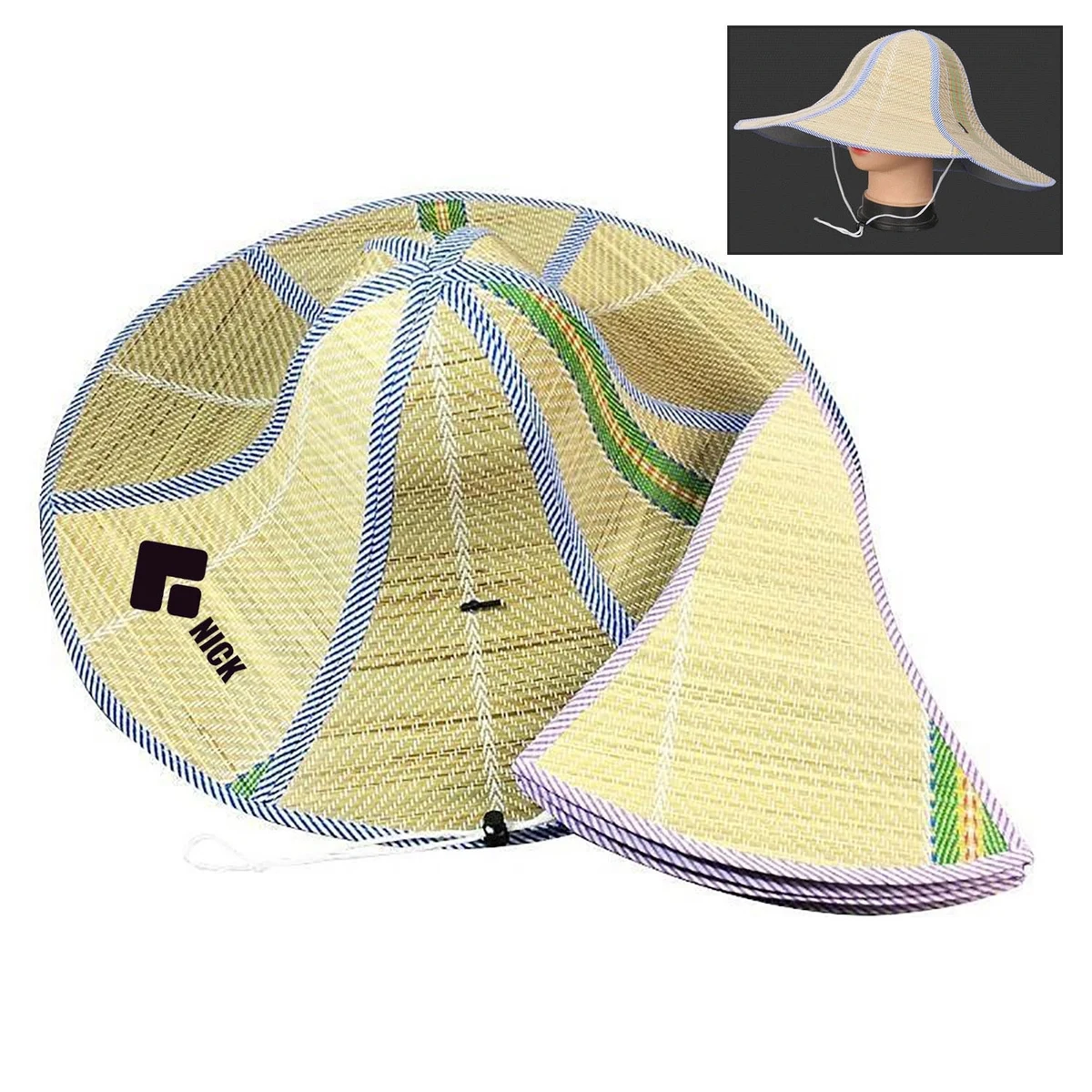 Foldable Straw Hat 1