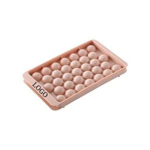 Flexible 33 Round Ice Cube Tray 1