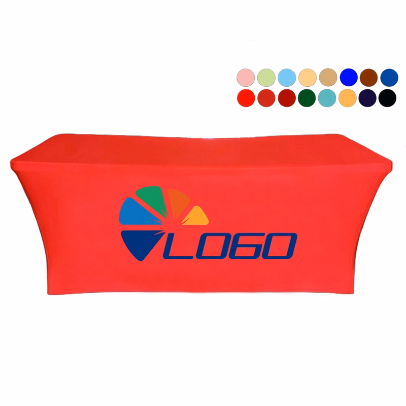MOQ 1pcs 6 Feet Solid Color Stretch Envelops The Tablecloth
