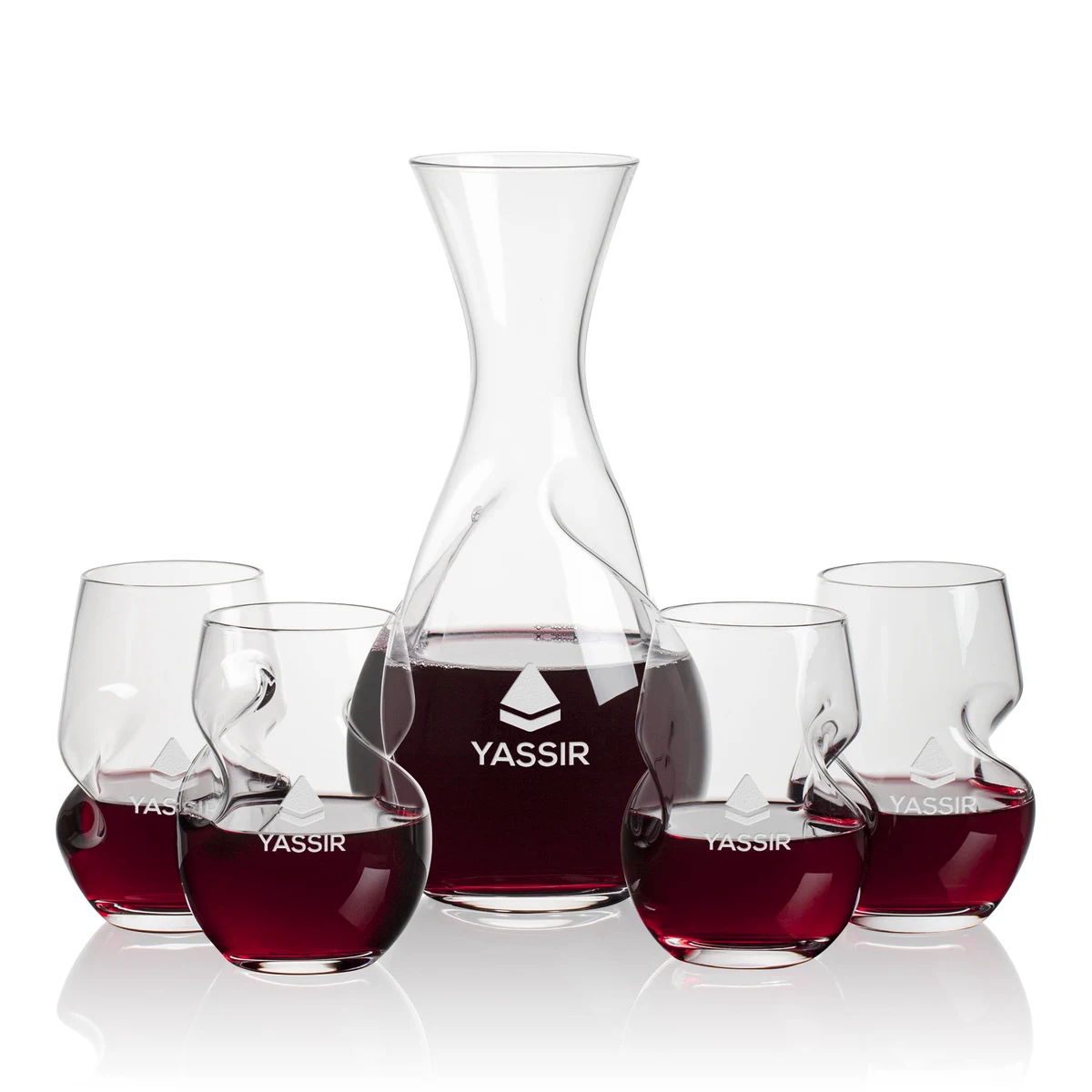 Tallandale Carafe & Stemless Wine 1