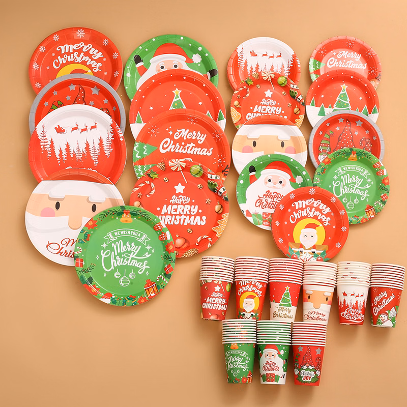 9'' Christmas Paper Plate