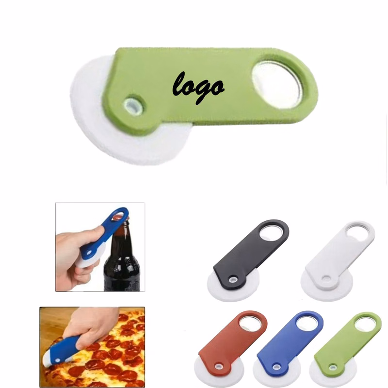 Dual Purpose ABS Pizza Cutter With Built In Bottle Opener