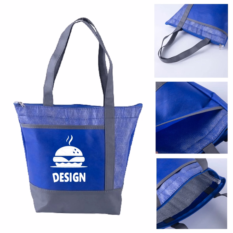 Non-Woven Lunch Cooler Tote Bag Custom