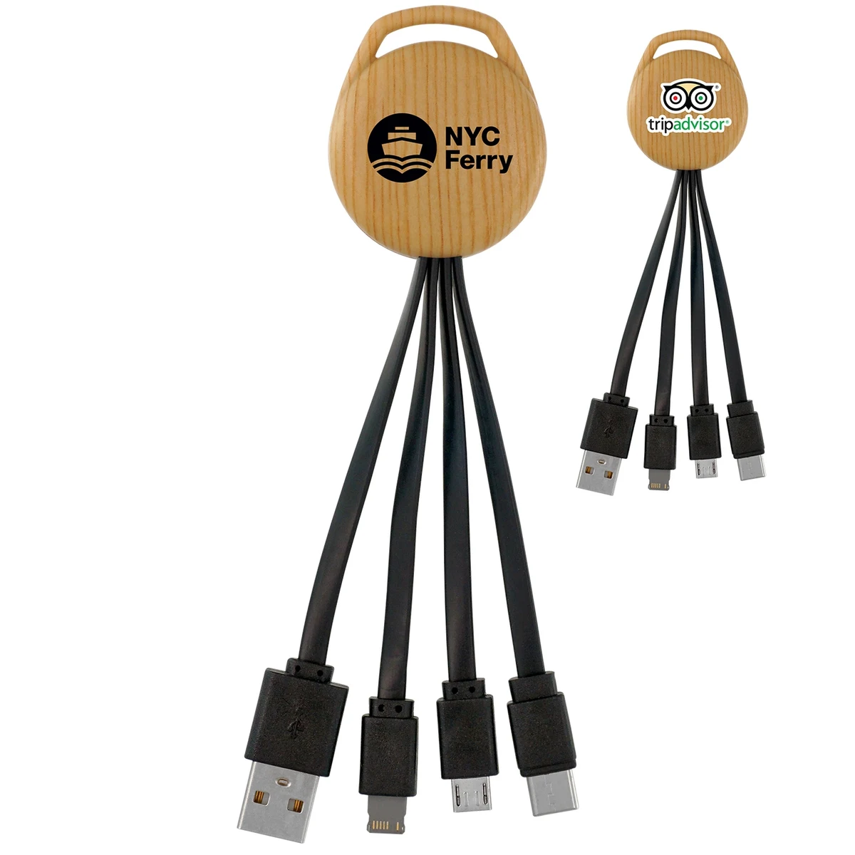 BAMBOO PATTERN VIVID 3-IN-1 CHARGING CABLE 1