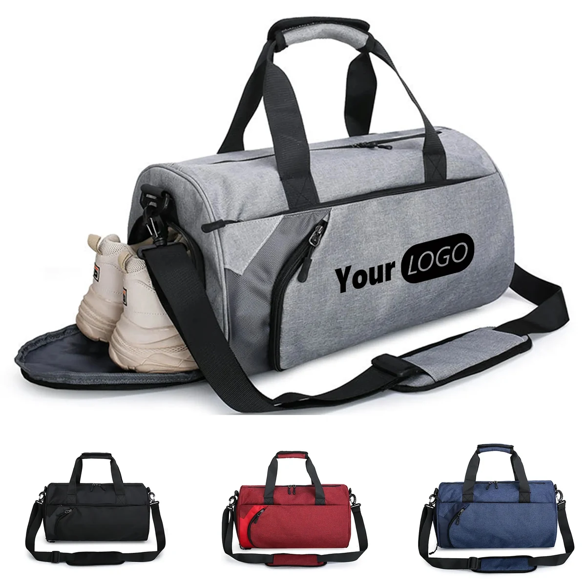 Duffle Bag with Wet Pocket and Shoe Compartment 1