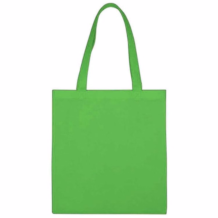 Recycled Shopping Totes - Lime Non-Woven