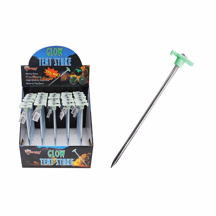 Tent Stakes Glow in the Dark