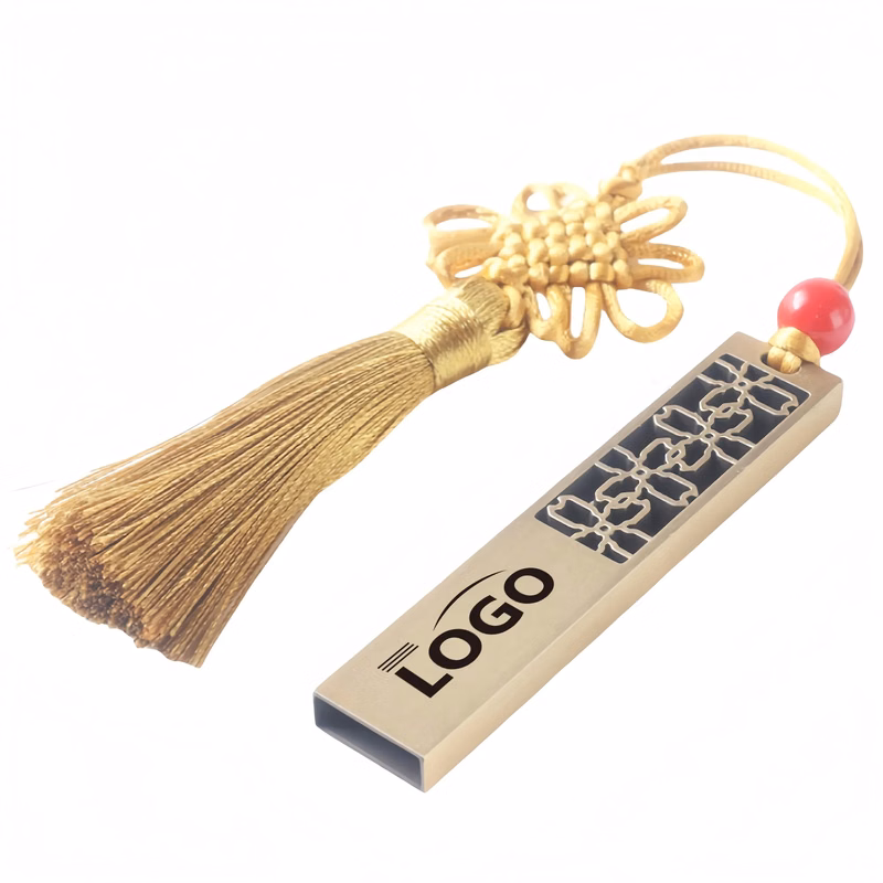 Chinese Style Metal USB Drive In Luxury Gift Box