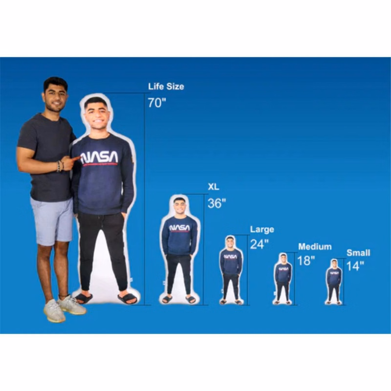 USA Made Custom Size & Shape Sublimation Pillow Full Color