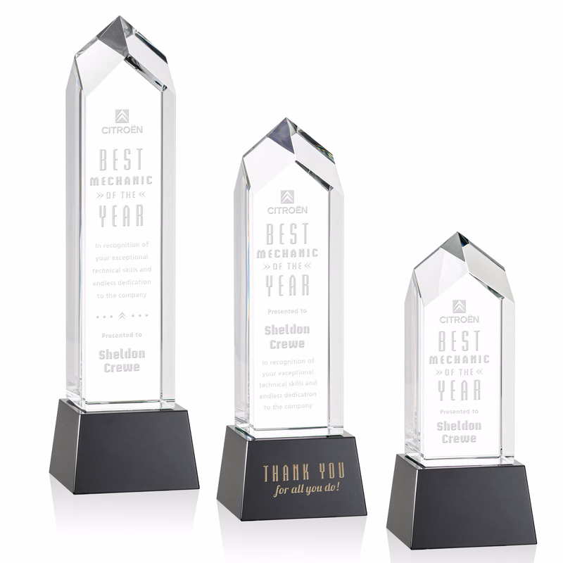 Clarington Award on Base - Black