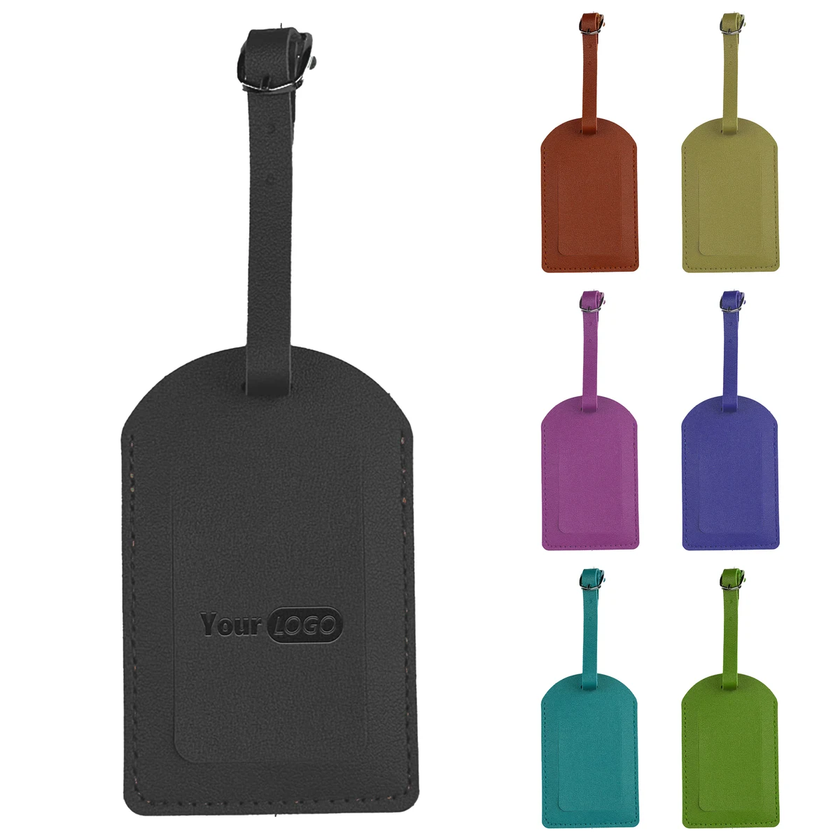 Pu Solid Color Anti Loss Boarding Pass 1