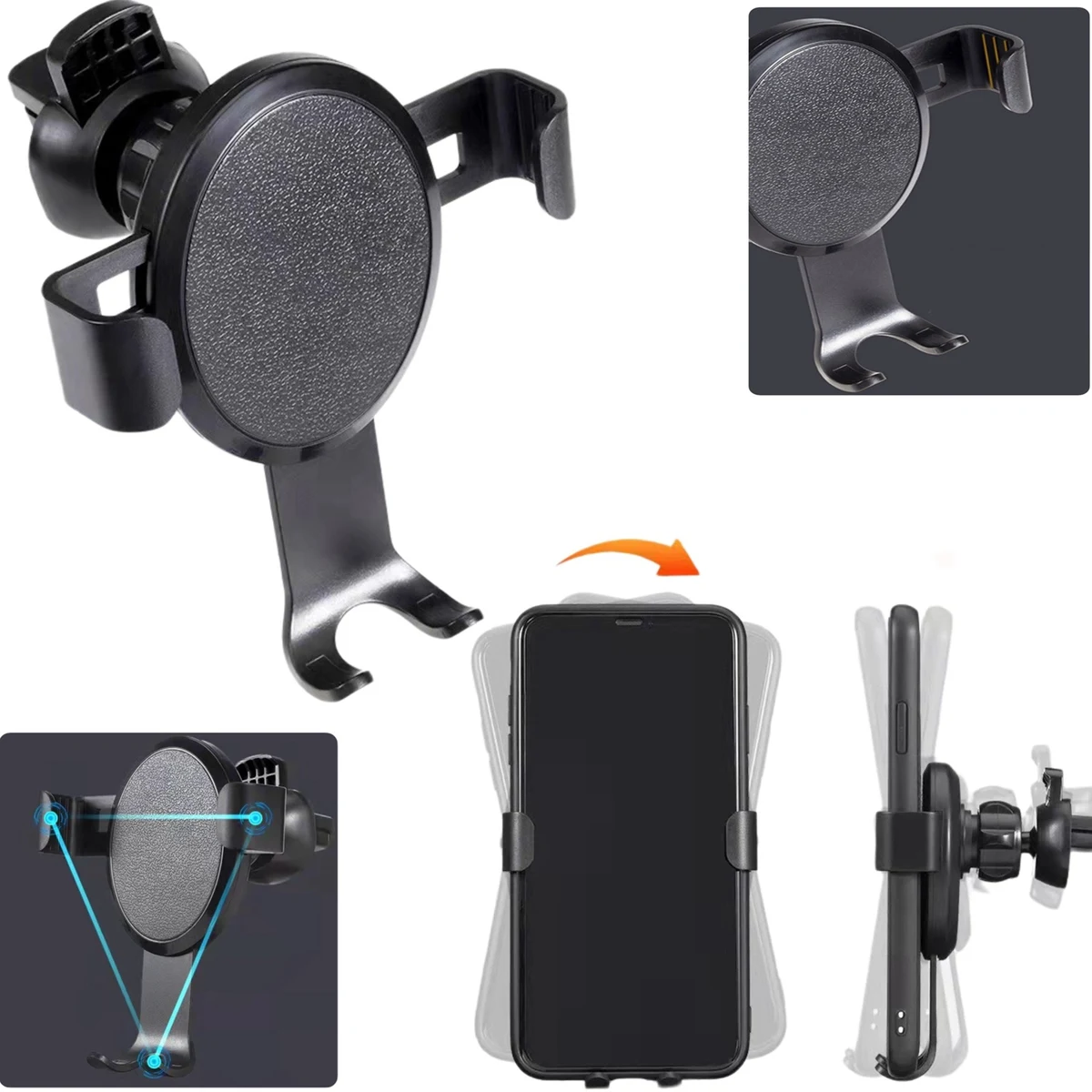 Circular Mobile Phone Holder For Car 1