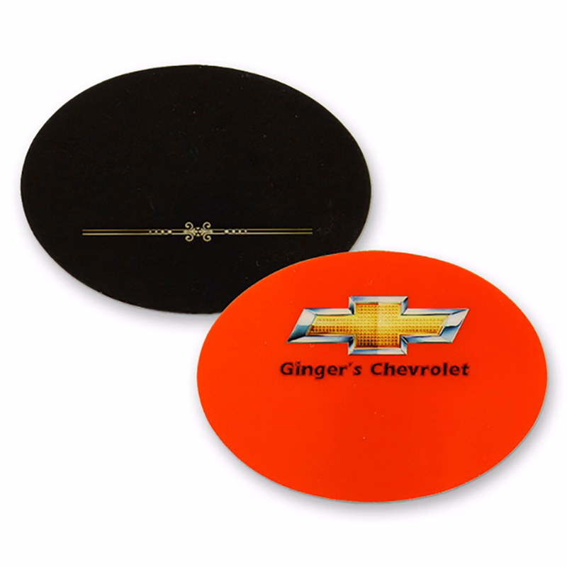 Cyclops Economy Full Color name badge oval. 1 13/16" x 2 1/2"