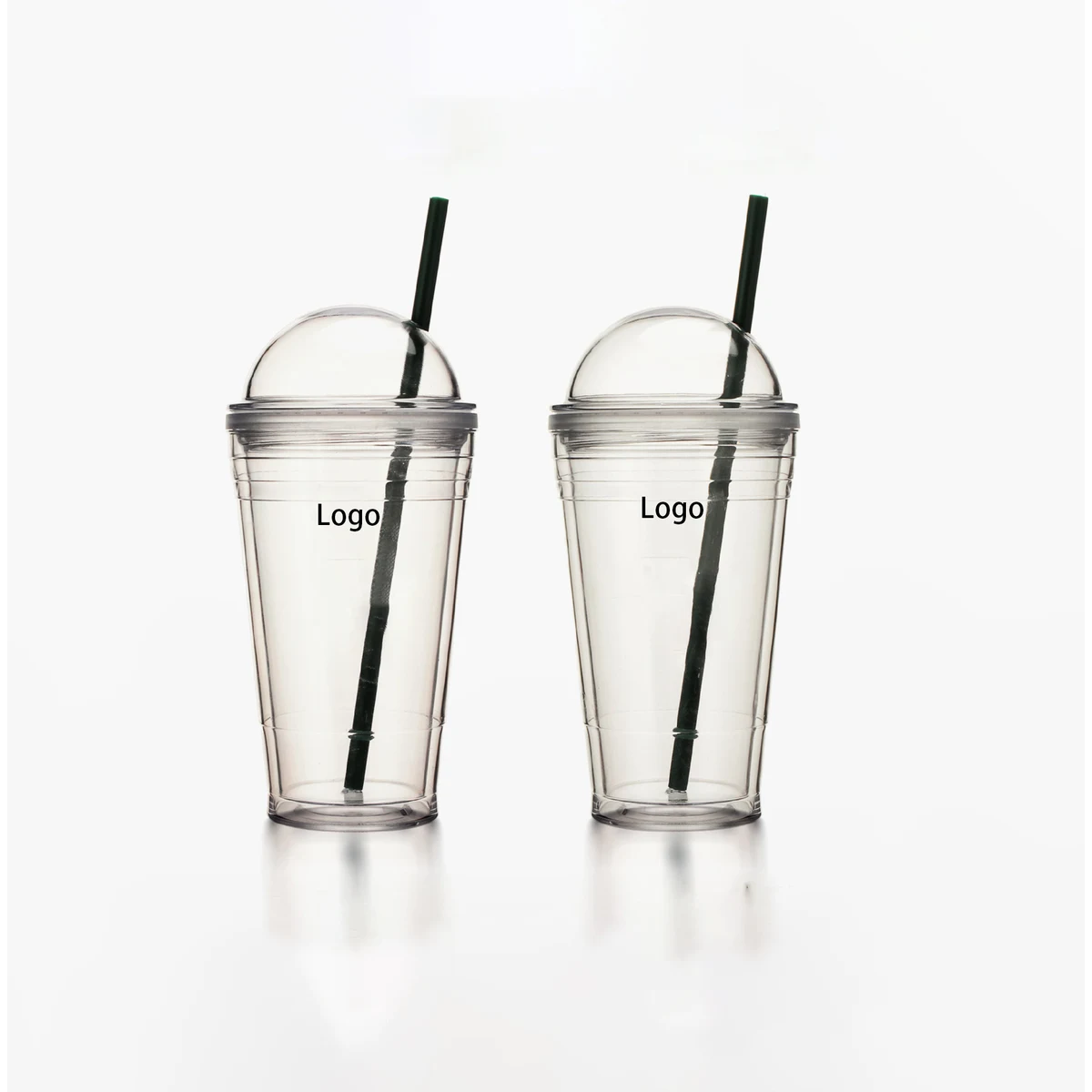Double Wall Tumbler w/Lid and Straw 1