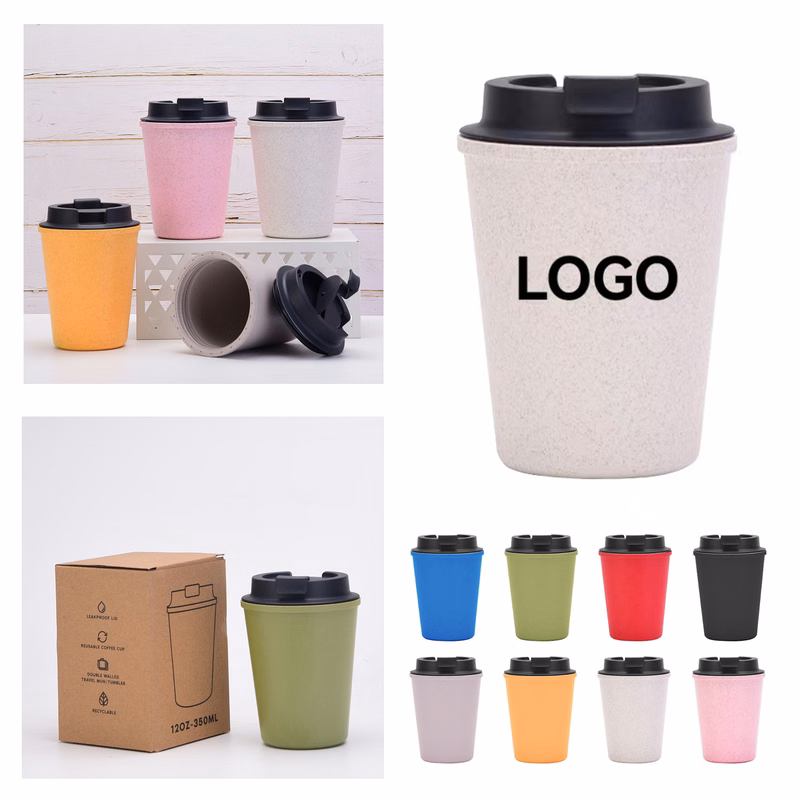 Wheat Straw Cup with Cover