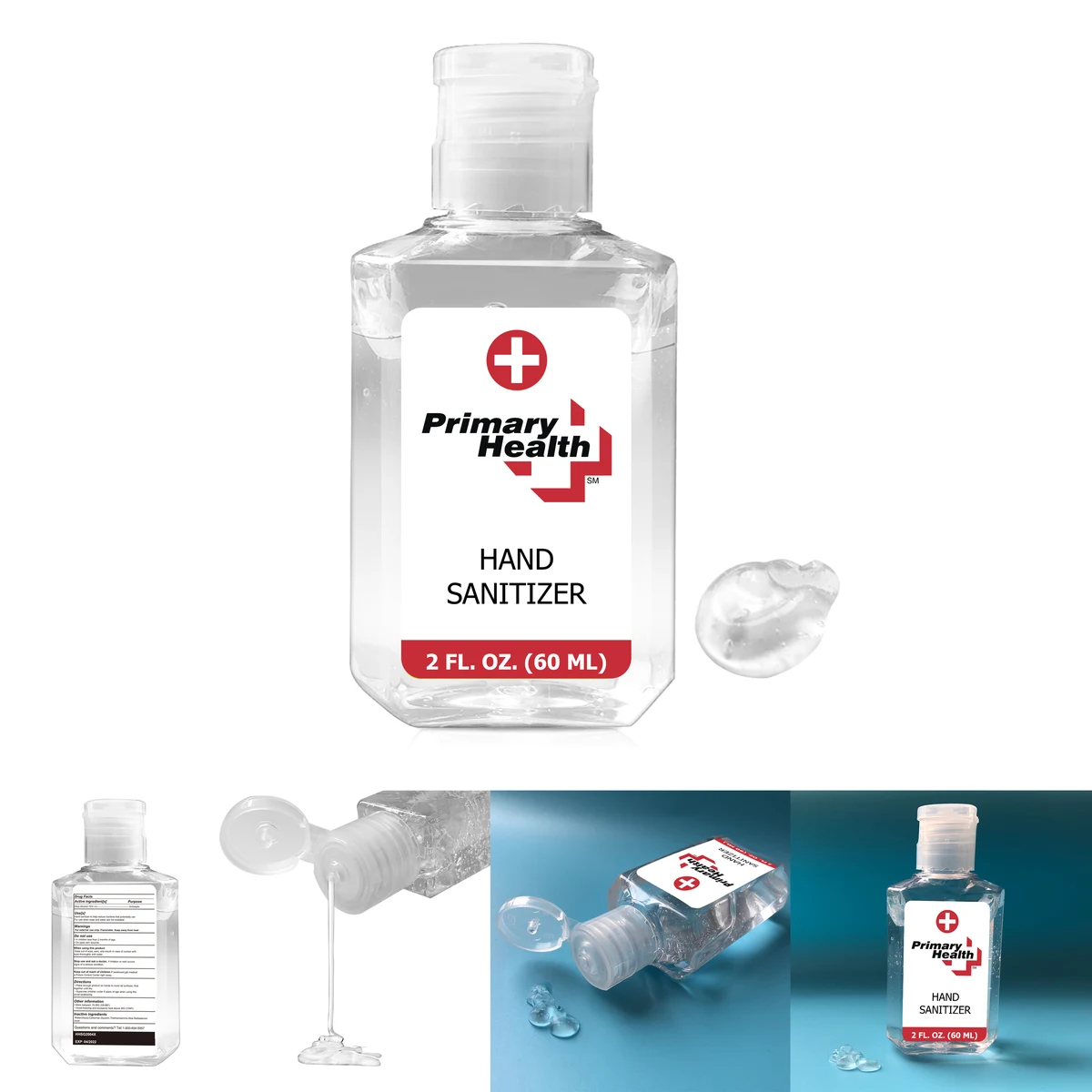 Custom Label Hand Sanitizer 2 Oz 75% Alcohol - FDA 1