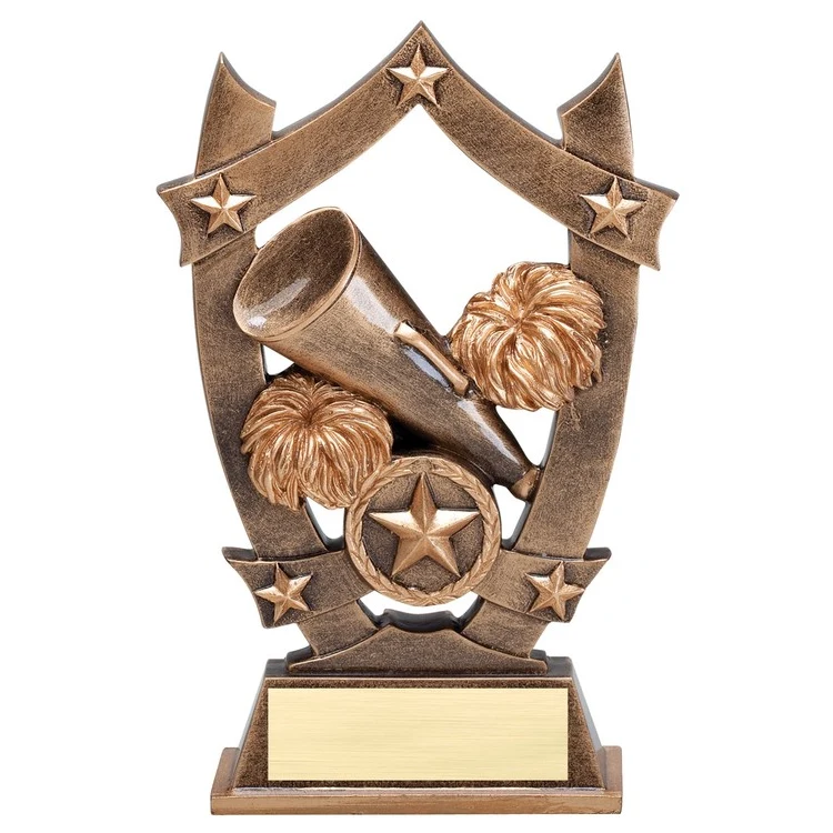 6-1/4" Cheer Stars Resin Award 1