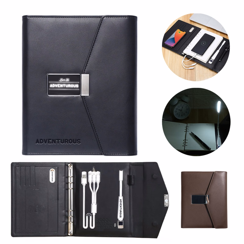 Wireless Charging Notebook Set with USB Flash Drive