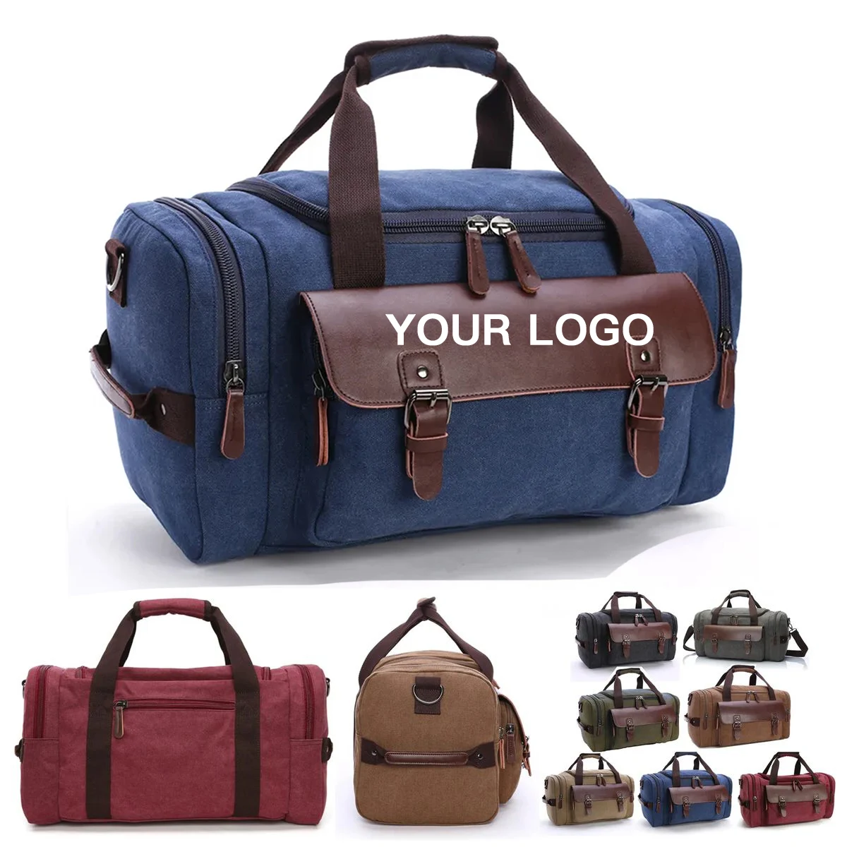 Classic Canvas Weekender Bag With Roomy Interior 1