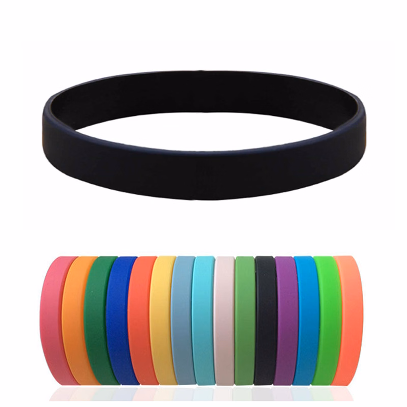 Slim Silicone Slap Bracelet Wristband